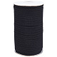200m平綿麻リボン  ギフト包装用  パーティーの装飾  ブラック  1/4インチ（5~5.5mm）  約218.72ヤード（200m）/ロール OCOR-WH0078-85A-1