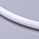 フープマクラメリング  工芸品および羽毛のある織物ネット/ウェブ用  ホワイト  300x7.2mm  内径：約285.6mm X-DIY-WH0157-47H-2