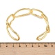 Messing Stulpearmbänder für Frauen&nbsp;BJEW-C112-10G-5