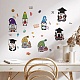 8 Sheets 8 Styles PVC Waterproof Wall Stickers DIY-WH0345-075-6