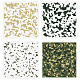 FINGERINSPIRE 3 PCS Camo Stencils 11.8x11.8inch Reusable Painting Templates Camouflage Pattern Stencils Camo Templates Square Stencils Large Stecil Sets for Fabric Wood Wall Home Decor DIY-WH0394-0031-1