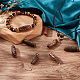 OLYCRAFT 10Pcs Tibetan Style DZi Beads 2.5mm Hole Dzi Eyes Beads Natural Agate Bead Dyed and Heated Rice Shaped Mala Bead Nine Eyes Dzi Bead Amulet Gifts for Bracelet Jewelry Making - 30x10mm G-NB0004-08-5