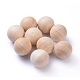 （訳あり商品）  天然木製丸玉  DIY装飾木工ボール  未完成の木製の球  穴なし/ドリルなし  染色されていない  アンティークホワイト  24mm WOOD-XCP0006-25mm-2