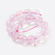 Chapelets de perles en quartz rose naturel G-C076-12mm-3-2