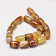 Column Natural Striped Agate/Banded Agate Bead Strands G-M257-20x15mm-11-2