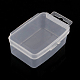 長方形のプラスチックビーズ保存容器  透明  8.5x5.5x3cm CON-Q023-27-1