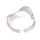 925 кольцо-манжета из стерлингового серебра для девочек и женщин RJEW-C008-06P-2