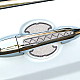 車のドアハンドルブリンブリンラインストーンステッカー  ドアハンドルスクラッチカバーガード保護フィルムパッド  安全反射ストリップ付き  カラフル  8x10cm  4個/セット  ハンドル：15x2cm  4個/セット AJEW-WH0181-43-5