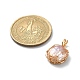 Natural Cultured Freshwater Keshi Pearl Beads Pendants PALLOY-JF02073-02-3