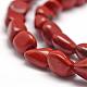 Chapelets de perles en jaspe rouge naturel G-F464-30-3