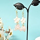 Star with Cluster Chip Beads Long Dangle Earrings EJEW-JE04686-02-2