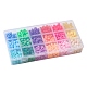 810 pièce de perles en plastique opaques et transparentes de 18 styles KY-YW0001-44-6