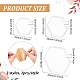 FINGERINSPIRE 3 Sizes Acrylic Display Block 1.6/1.9/2.7 inch Hexagon Shape Clear Polished Acrylic Display Base Solid Acrylic Cube Jewelry Stand Ring Showcase Holder Base for Collectibles Home Decor DIY-FG0003-99B-2