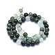 Natürlichen grünen Rutilquarz Perlen Stränge G-E561-14-8mm-2