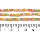 Brins de perles de verre de galvanoplastie de couleur dégradée X-GLAA-E042-05-B03-5