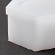 棺収納ボックス シリコンモールドキット  レジン型  UVレジン＆エポキシレジンのクラフト作り用  ハロウィンモチーフ  ホワイト  箱：125.8x76x36.5ミリ  蓋：123x73mm  2個/セット DIY-F118-01-3