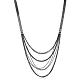 Messing abgestufte Ketten lange Halsketten für die Dame NJEW-BB00446-1