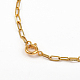 Messing hängende Halsketten NJEW-JN02941-02-3