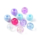 120g 24 styles de perles acryliques transparentes et opaques OACR-FS0001-21-3