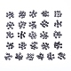Alphabet-Set aus undurchsichtigen Acrylperlen SACR-X0015-05-1