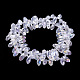 Plaquer des perles en verre à facettes en forme de larme EGLA-D014-01-1