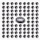 100Pcs 8mm Non-Magnetic Synthetic Hematite Round Beads X1-DIY-LS0002-16-2