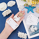 CHGCRAFT 18Pcs 3 Style Seven Seas Coral Place Card Photo Holder Coral Resin Place Card Holder with 9Pcs White Cards 5x4cm for Wedding Bridal Showers Party Decor AJEW-CA0001-93-3