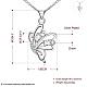 Latón zirconia cúbico collares pendientes NJEW-BB21682-C-3