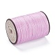 ラウンドワックスポリエステル糸ストリング  マイクロマクラメコード  ツイストコード  革縫い用  ライラック  0.8mm  約54.68ヤード（50m）/ロール YC-D004-02E-011-2