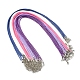 30 pièces 5 couleurs fabrication de collier de cordon ciré NCOR-FS0001-01-1