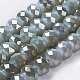 Electroplate Glass Beads Strands EGLA-D020-6x4mm-46-1