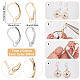 SUNNYCLUE 60Pcs 2 Colors 304 Stainless Steel Leverback Earring Findings STAS-SC0004-62-2