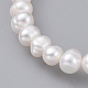Pulseras del estiramiento de perlas naturales BJEW-JB04729-2
