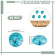 Synthetik Türkiscabochons&nbsp;TURQ-HY0001-09B-2