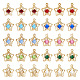 50 pièces pendentifs en strass 10 couleurs IFIN-TA0001-53-1