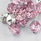 2-Hoyo botones de octágono de acrílico Diamante de imitación de Taiwán BUTT-F016-10mm-22-1