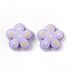 Flower Opaque Resin Cabochons RESI-G041-D03-2