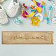 Rectangle Wooden Pregnancy Test Keepsake Box with Slide Cover CON-WH0102-005-4