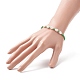 Bracelet extensible en perles de verre et perles en plastique pour femme BJEW-JB09226-3