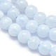 Chapelets de perles en agate avec dentelle bleue naturelle X-G-A177-04-09-3