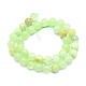 Chapelets de perles de jade blanche naturelle G-K310-C14-10mm-2