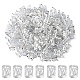 200pcs perles de dreadlocks en aluminium décoration de cheveux ALUM-YW0001-04A-1