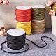 Bijoux pandahall 5 rouleaux de fil de nylon tressé 5 couleurs NWIR-PJ0001-01-5