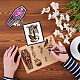 GLOBLELAND Skeleton Human Body Spine Clear Stamps Retro Witchcraft Theme Silicone Clear Stamp Seals for DIY Scrapbooking Journals Decorative Cards Making Photo Album DIY-WH0167-57-0490-5