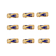 Perlas de esmalte de aleación de estilo chino X-ENAM-L015-08A-G-1