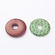 Donut/Pi Disc Handmade Millefiori Glass Pendants LK-L004-11-2