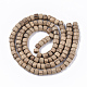 Brins de perles en bois de noix de coco non teintées et naturelles X-WOOD-T024-049-2