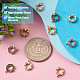 Bijoux pandahall 10pcs 5 couleurs en laiton micro pave breloques en zircone cubique KK-PJ0001-23-4