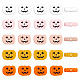 Arricraft 20 Stück 5 Farben Kürbis Jack-o'-Laterne Halloween Lebensmittelqualität umweltfreundliche Silikonperlen SIL-AR0001-10-1