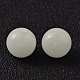 Perles de pierre lumineuses synthétiques rondes à moitié percées G-G-P131-10mm-10-1